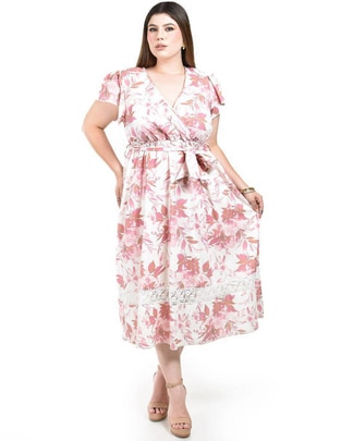 Vestido midi casual para mujer Vestido midi casual para mujer