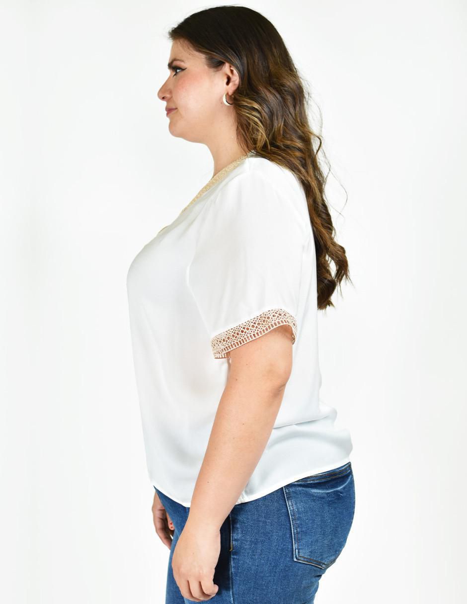 Blusa manga corta para mujer 8