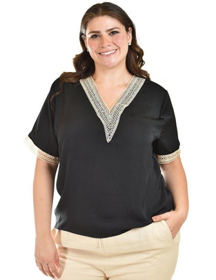 Blusa manga corta para mujer 1