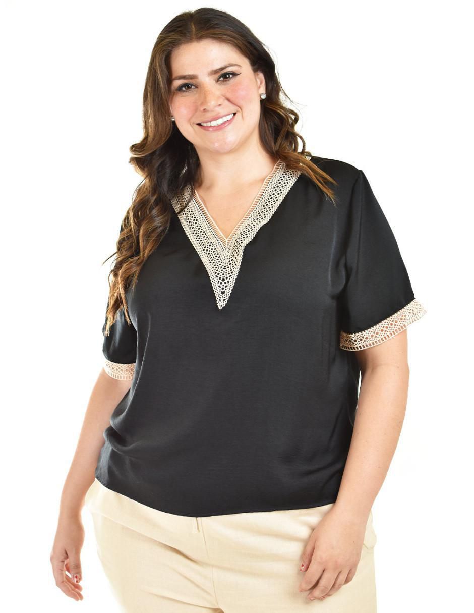 Blusa manga corta para mujer 11