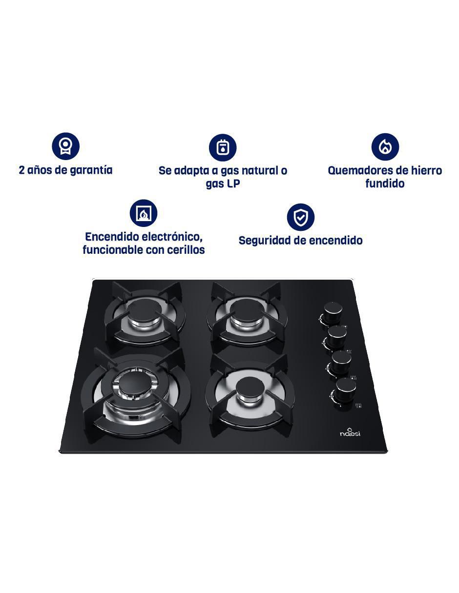 Parrilla a gas lp empotrable Naesi