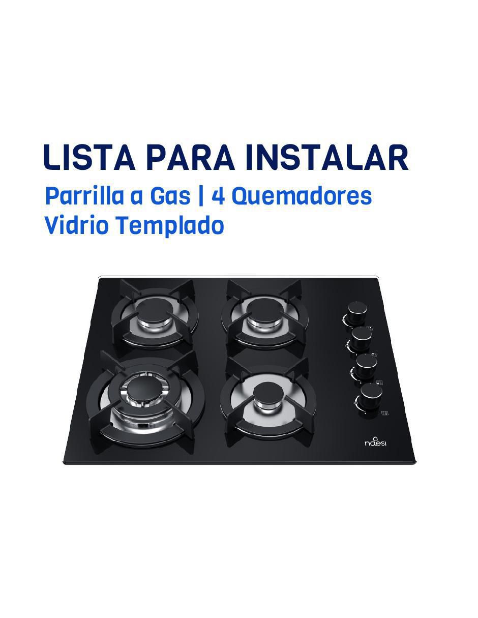 Parrilla a gas lp empotrable Naesi