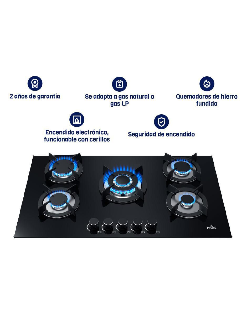 Parrilla a gas lp empotrable Naesi