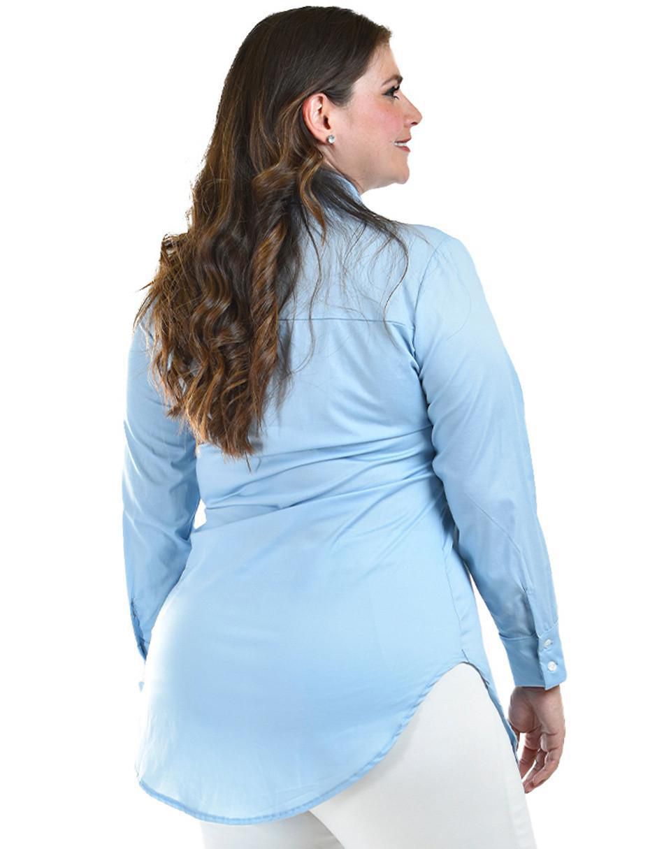 Blusa camisera manga larga para mujer 9