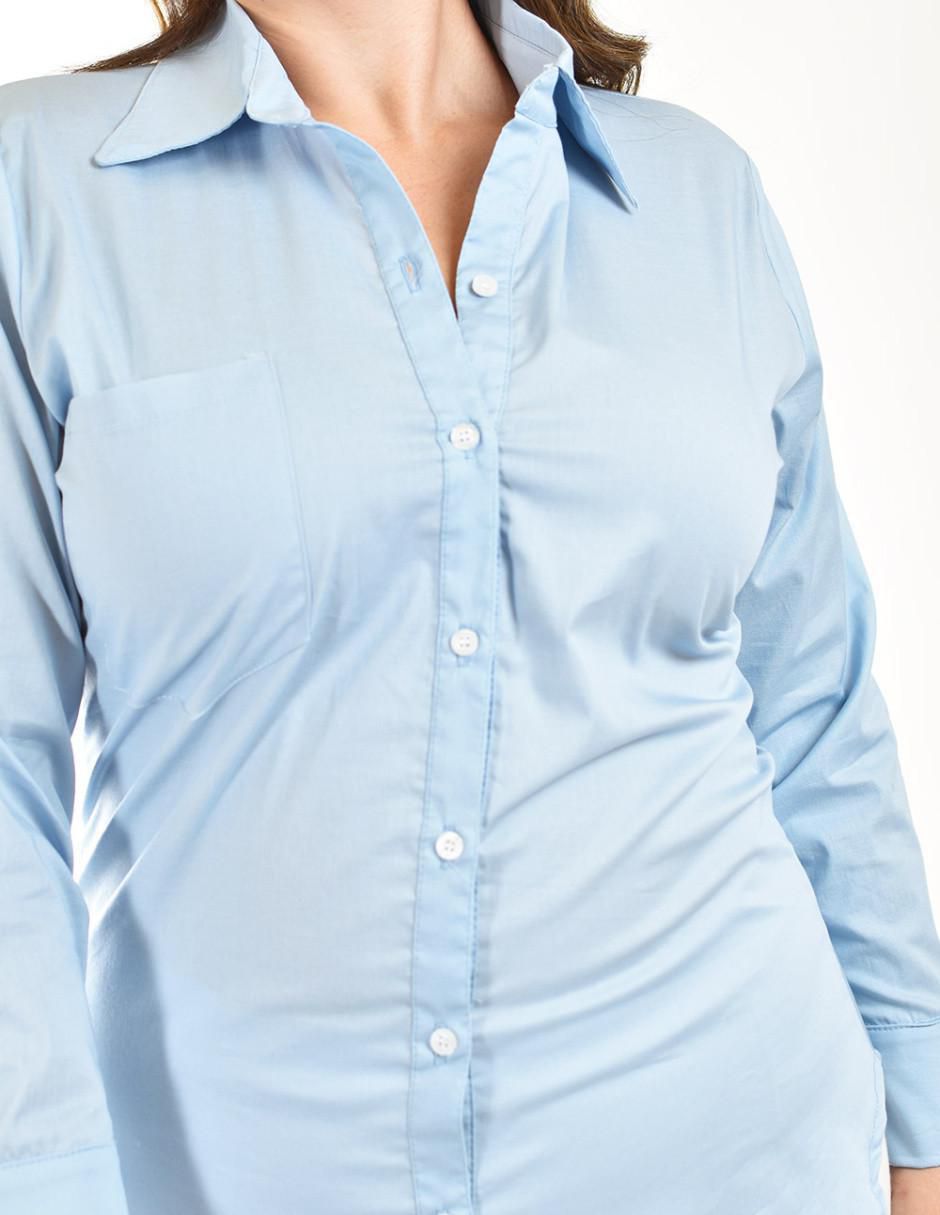 Blusa camisera manga larga para mujer 10