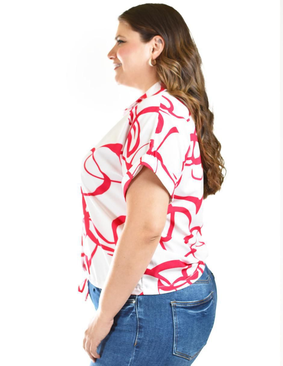 Blusa manga corta para mujer 7