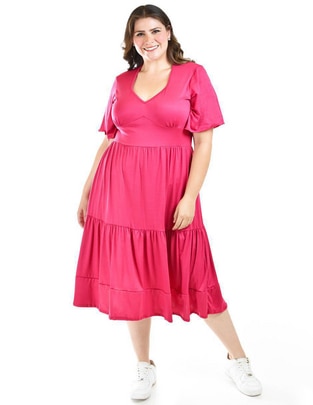 Vestido midi casual para mujer Vestido midi casual para mujer