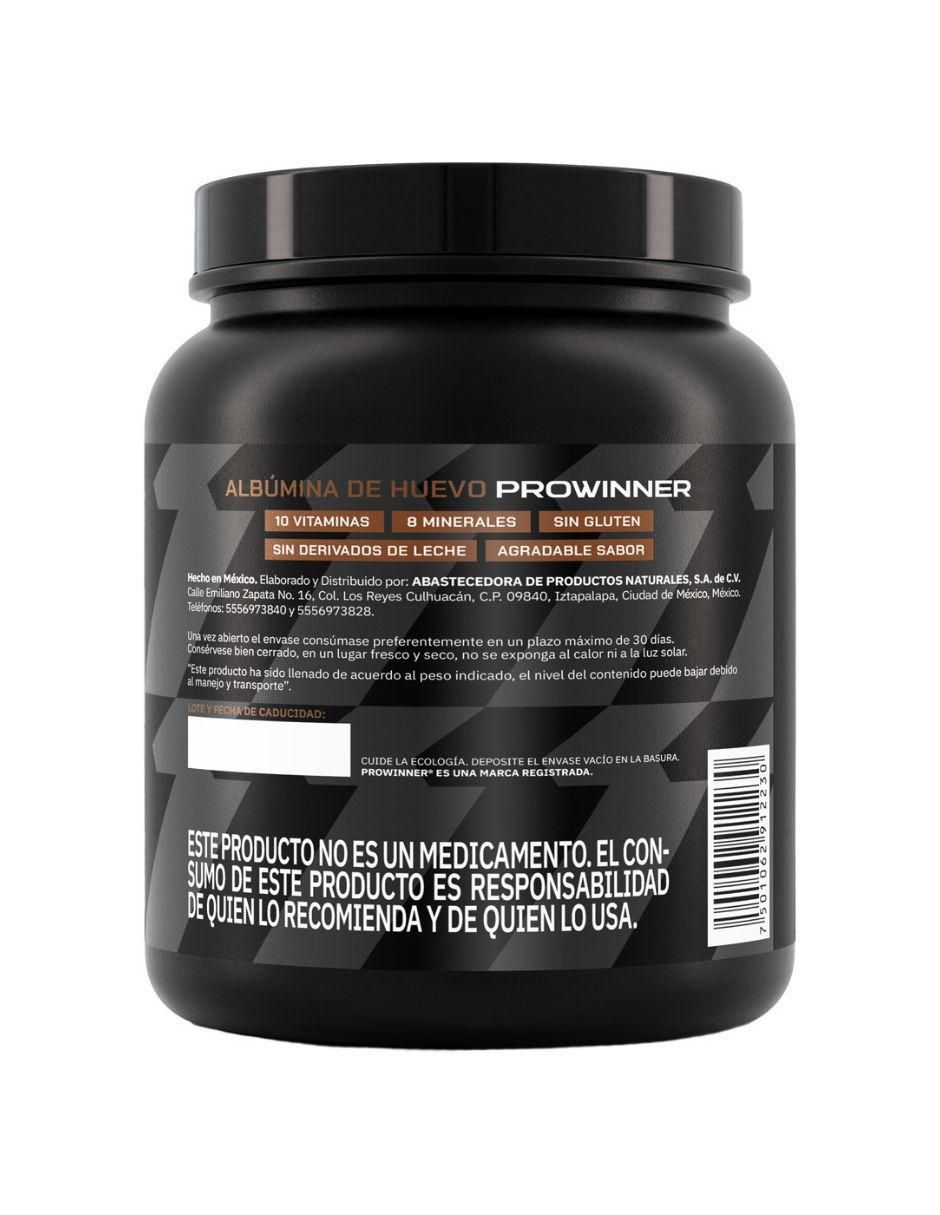 Suplemento Albumina de huevo ProWinner sabor chocolate de 500 g