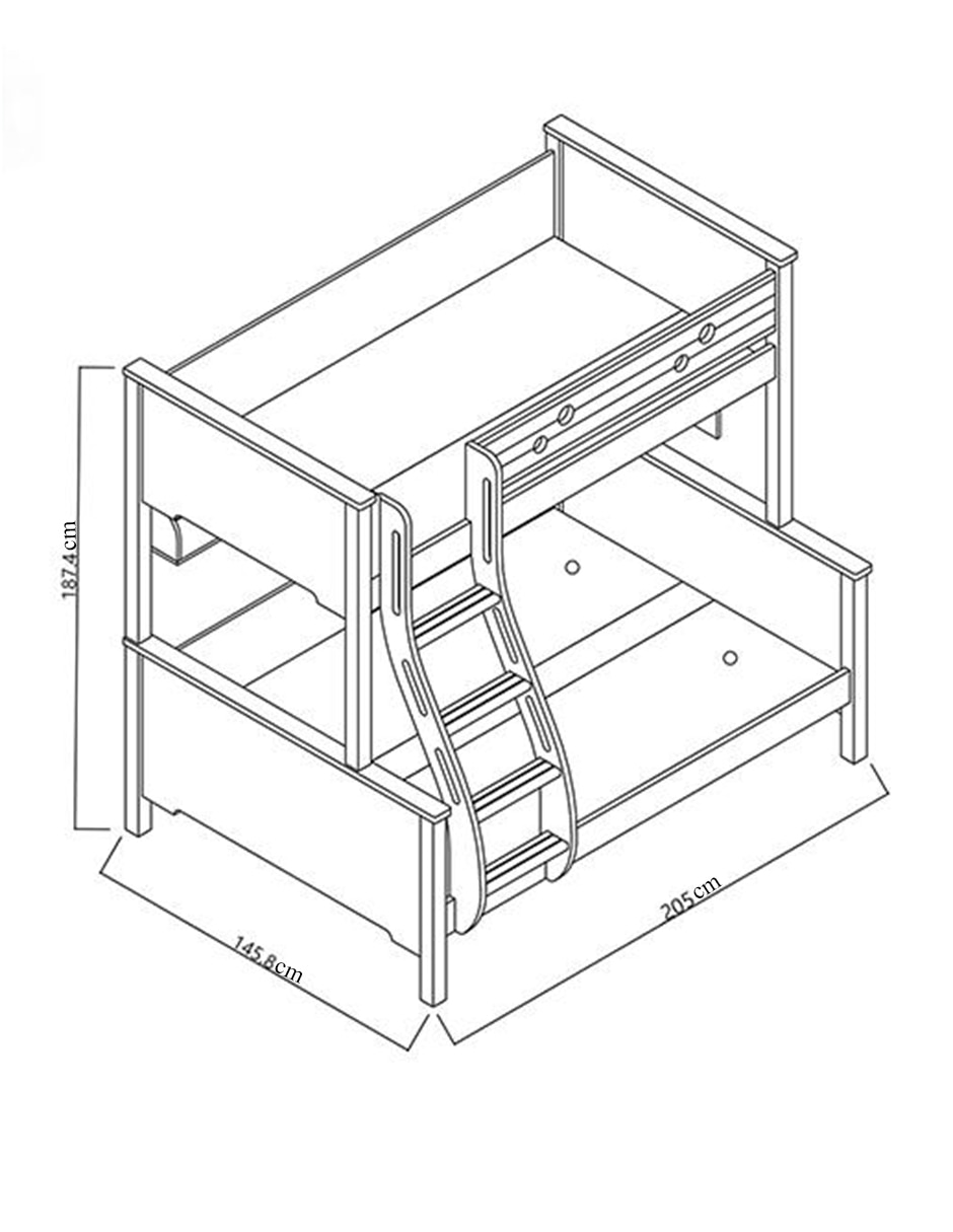 Litera Apolo Haus Kids de MDF