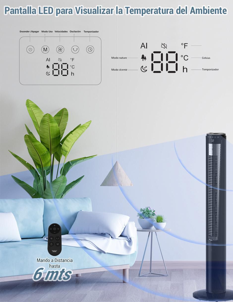 VENTILADOR DE TORRE 2413 ROOSEV, NEGROD