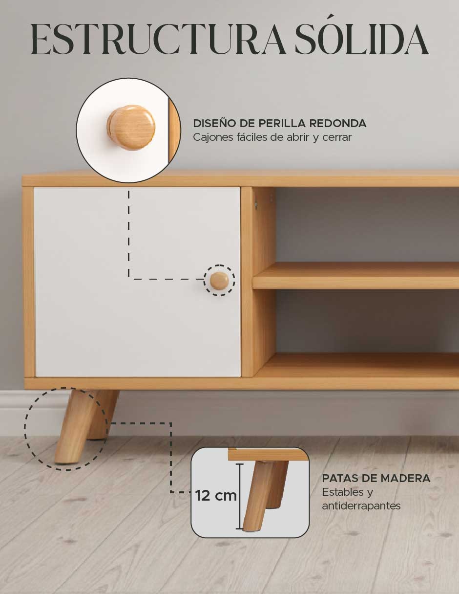 Mueble de TV armable Pido Todo de MDF