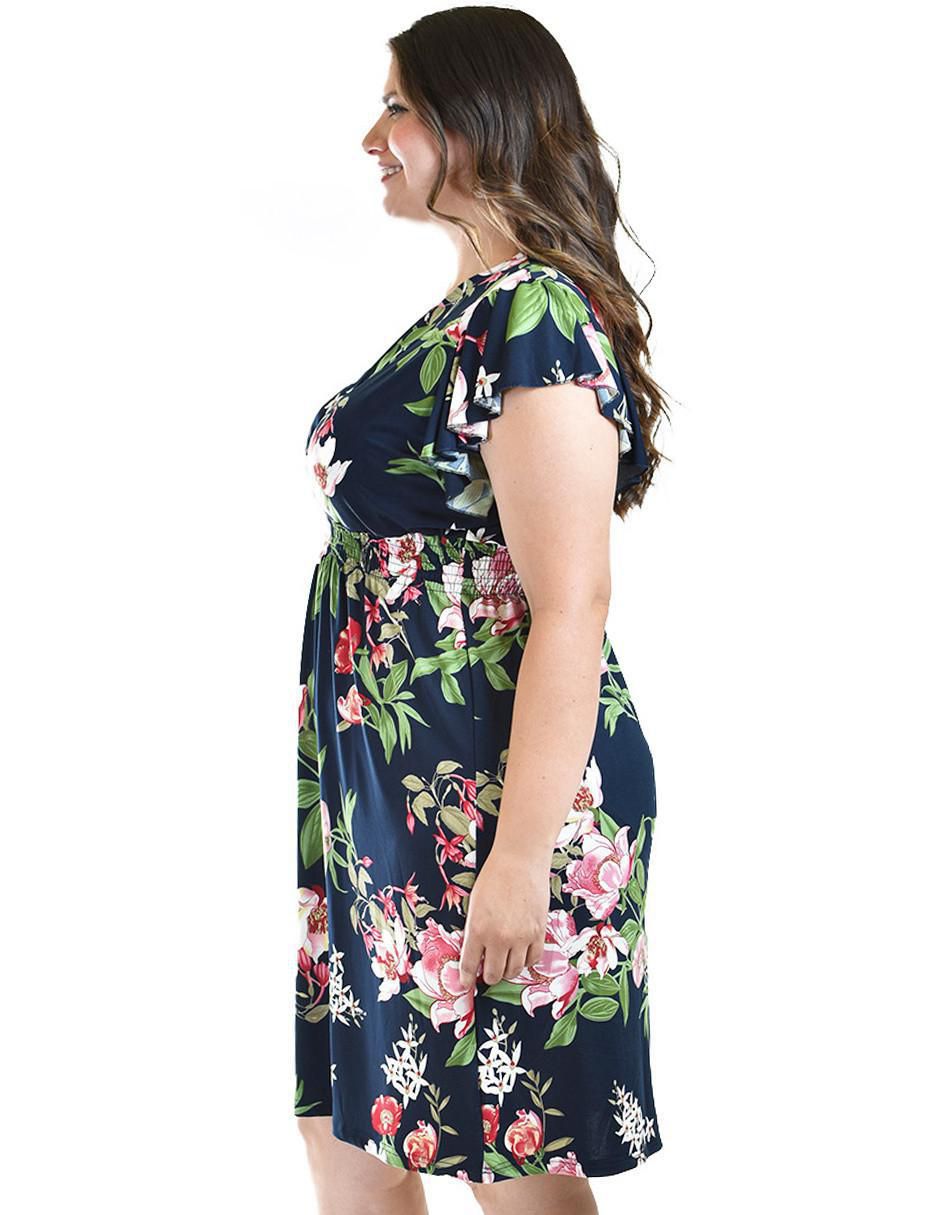 Vestido arriba rodilla casual para mujer 7