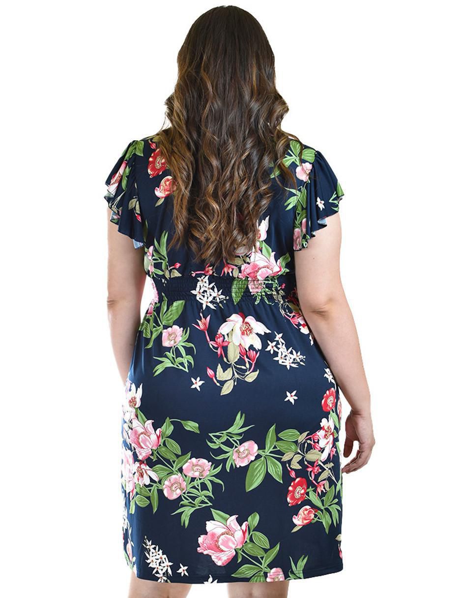 Vestido arriba rodilla casual para mujer 6