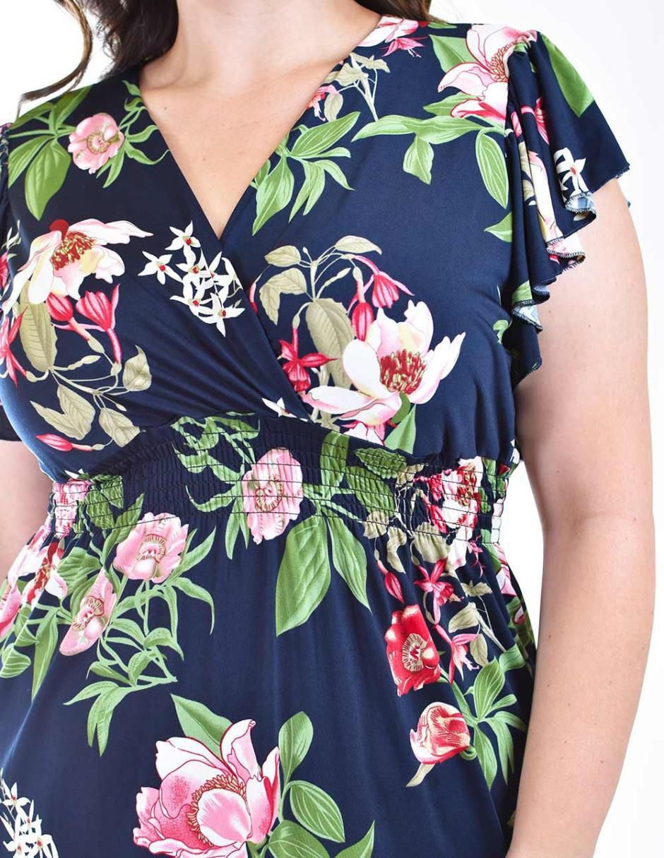 Vestido arriba rodilla casual para mujer 5