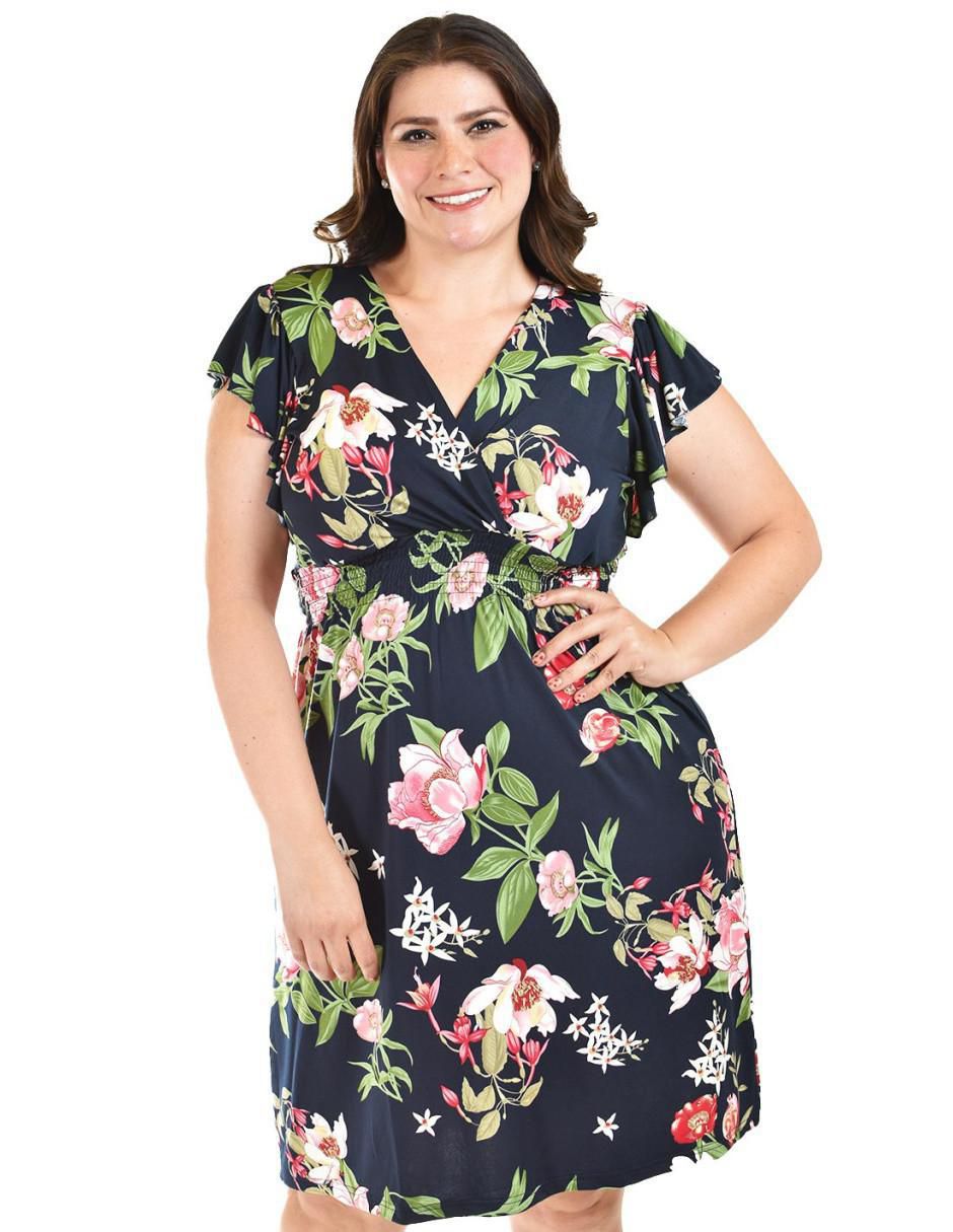 Vestido arriba rodilla casual para mujer