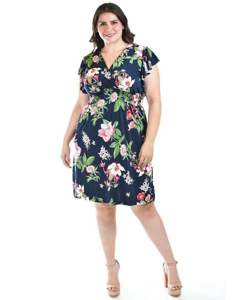 Vestido arriba rodilla casual para mujer