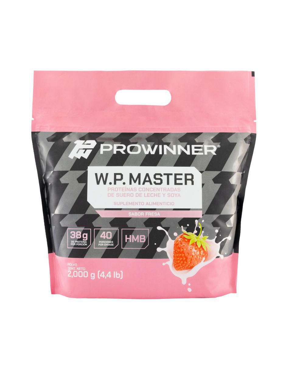 Suplemento WP Master (Whey protein) sabor fresa de 2 kg Suplemento WP Master (Whey protein) sabor fresa de 2 kg