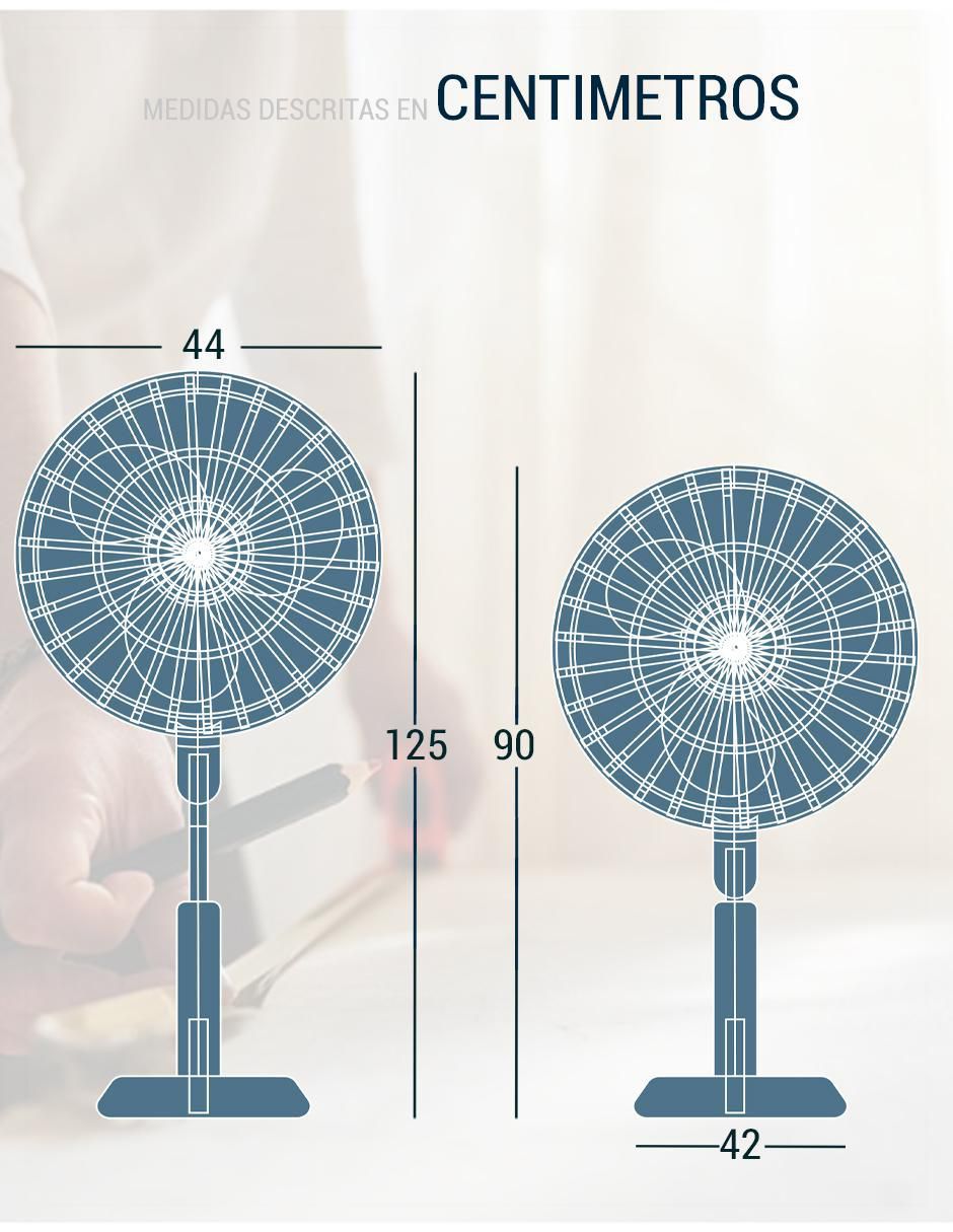 VENTILADOR DE PEDESTAL 2403 036, NEGROE 8