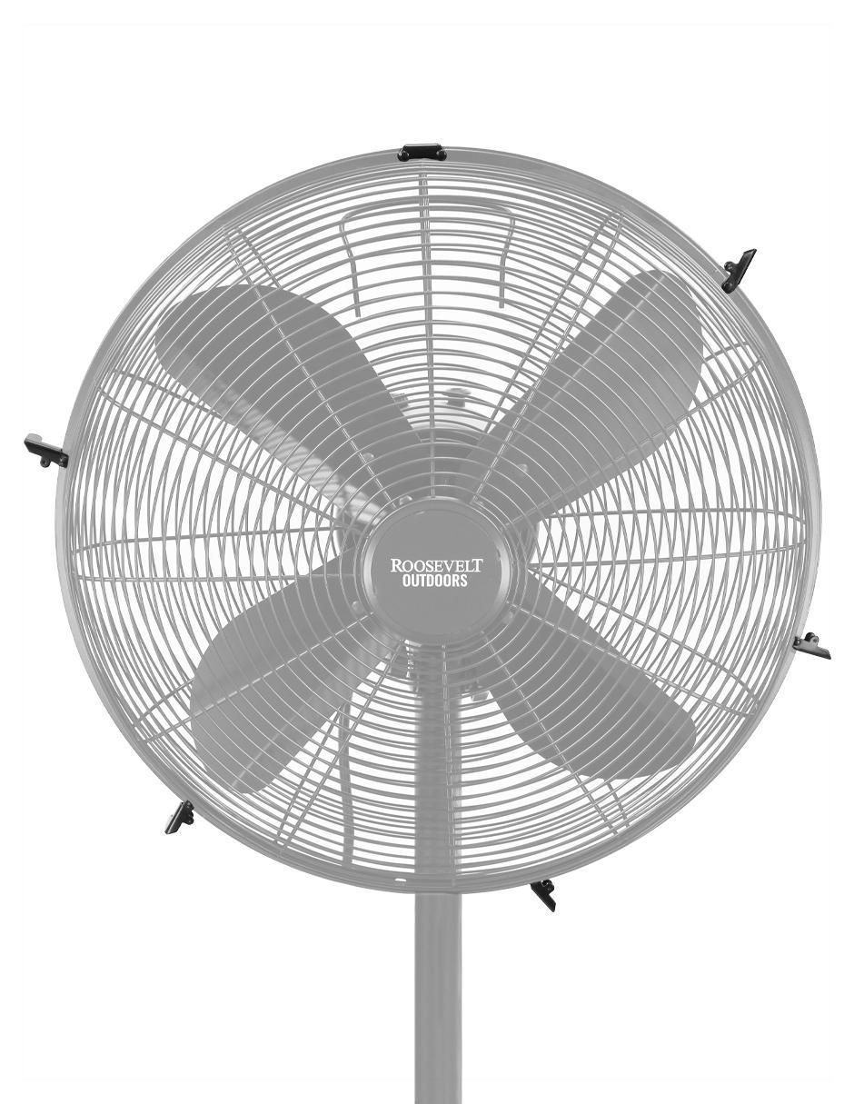 VENTILADOR DE PEDESTAL 2403 036, NEGROE