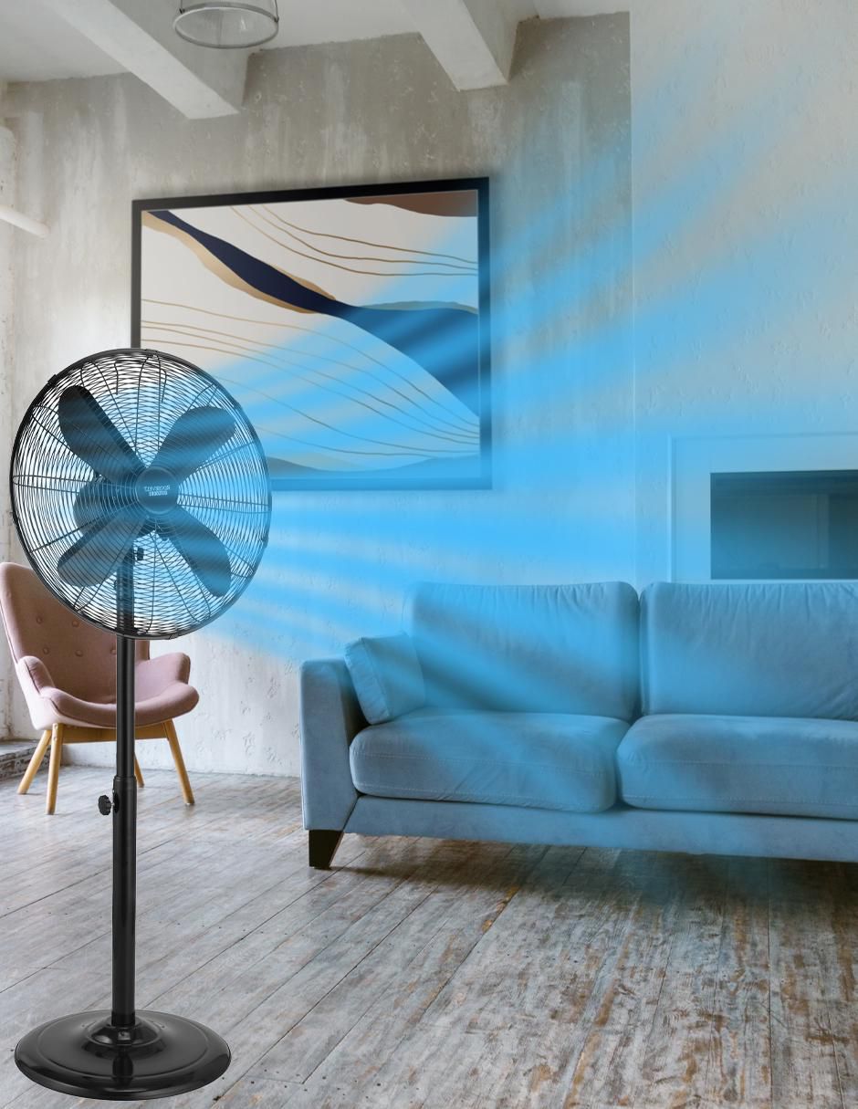 VENTILADOR DE PEDESTAL 2403 036, NEGROE 7