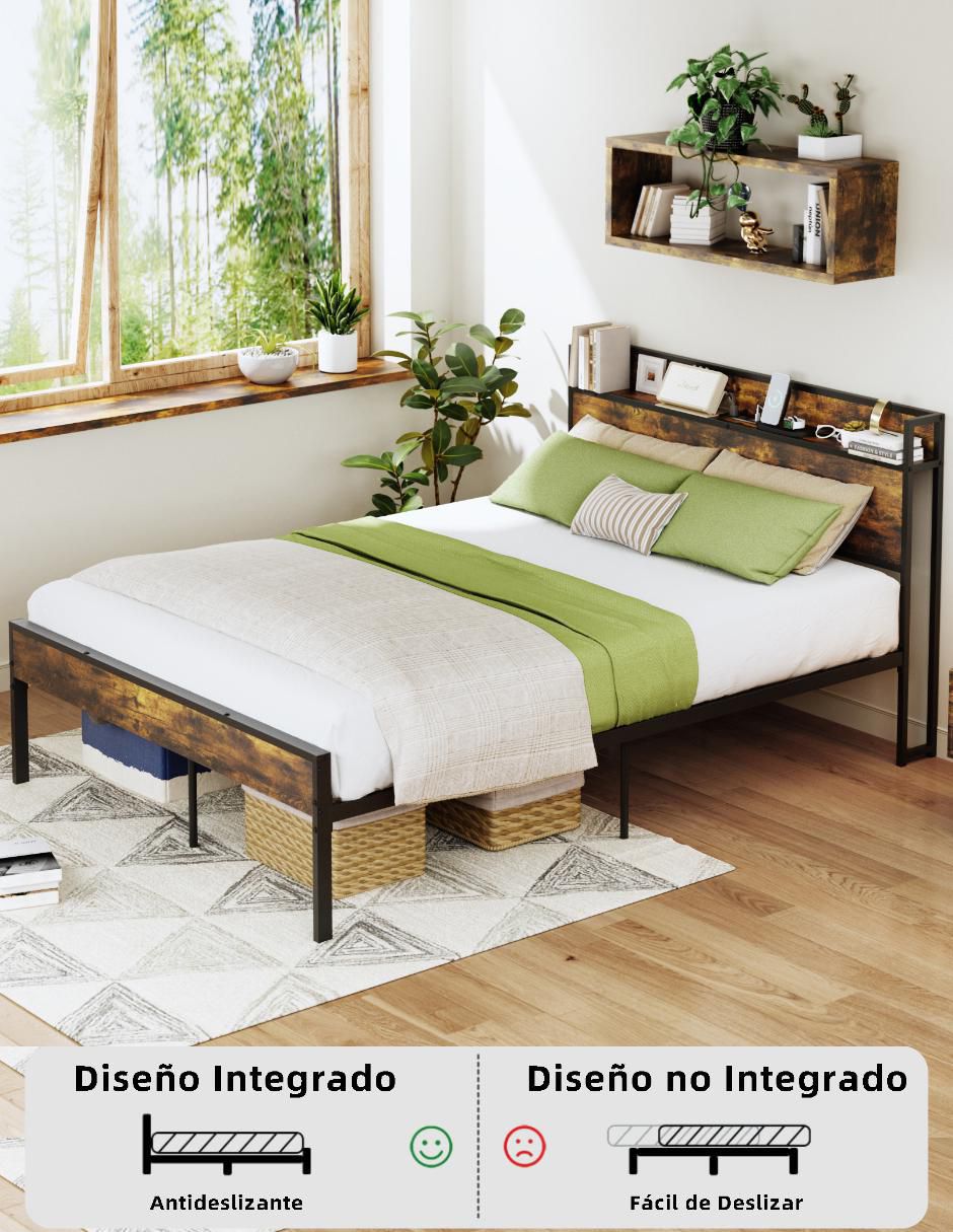 Cama nami double de metal 6