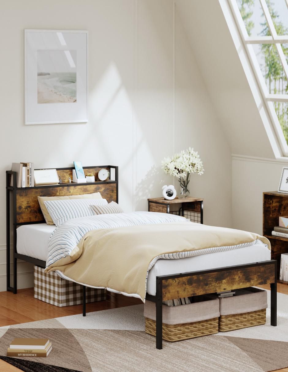 Cama Nami Twin de metal individual 2