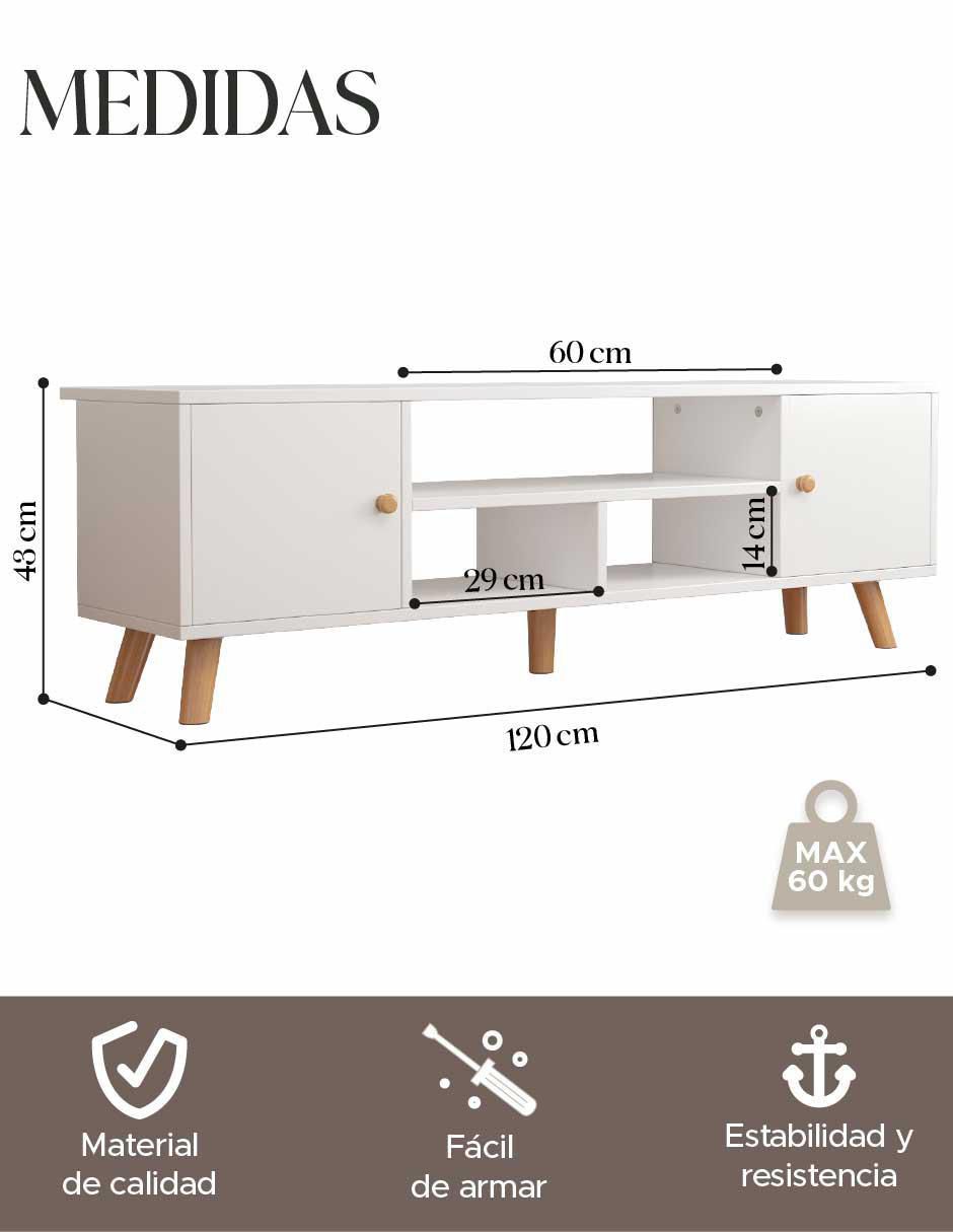 Mueble de TV armable de MDF 6