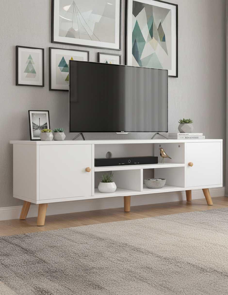 Mueble de TV armable de MDF