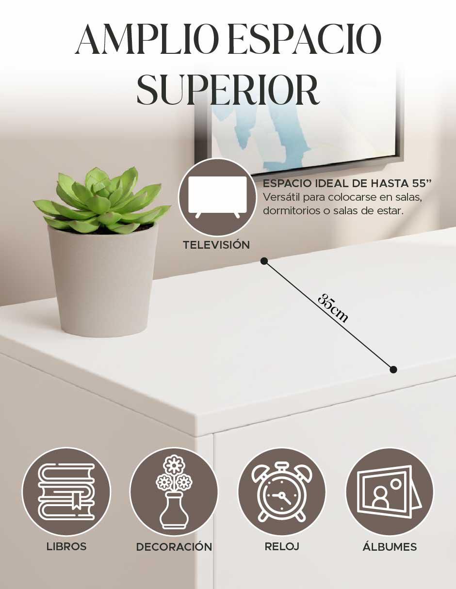 Mueble de TV armable de MDF