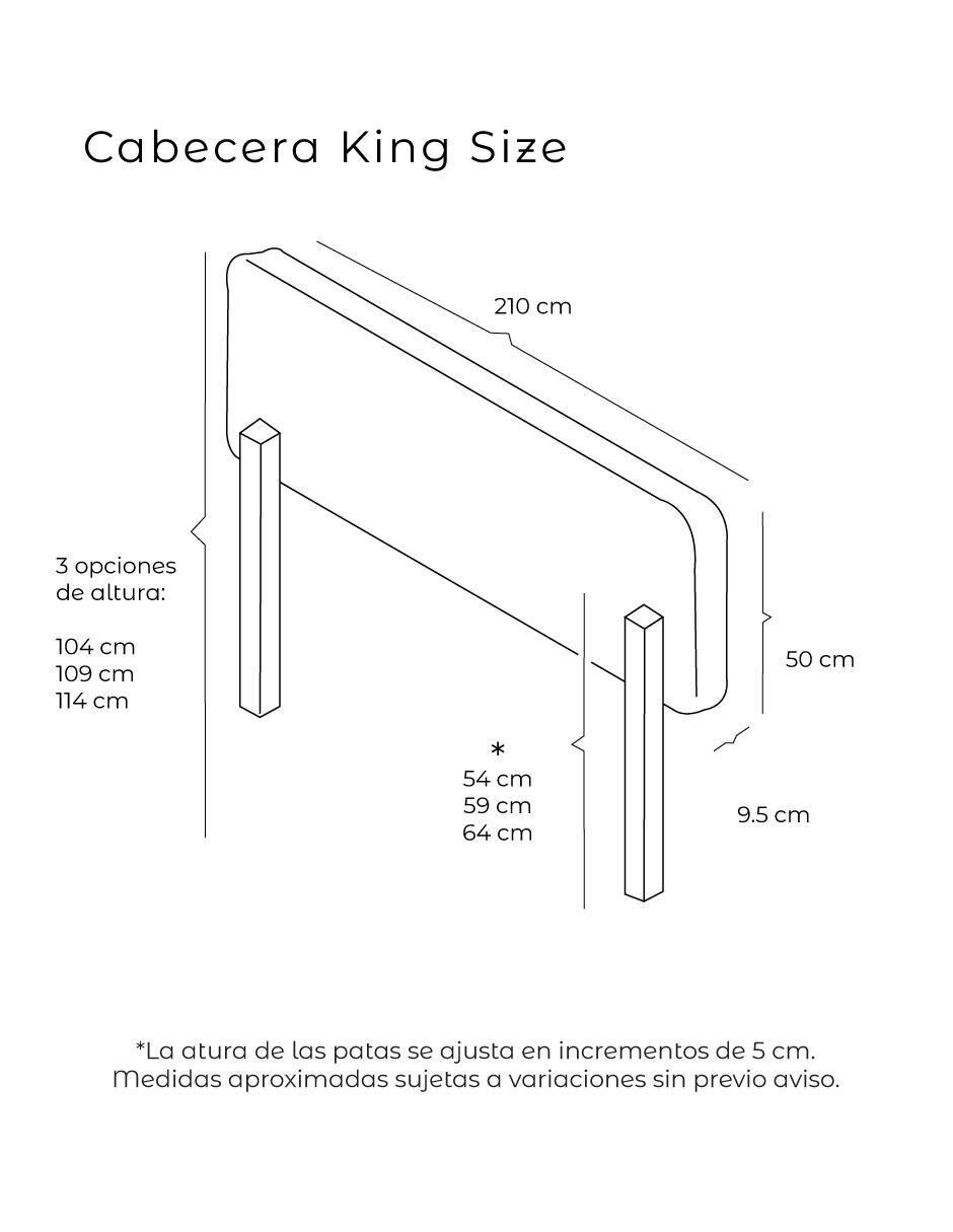Cabecera Catania de madera y tela 6
