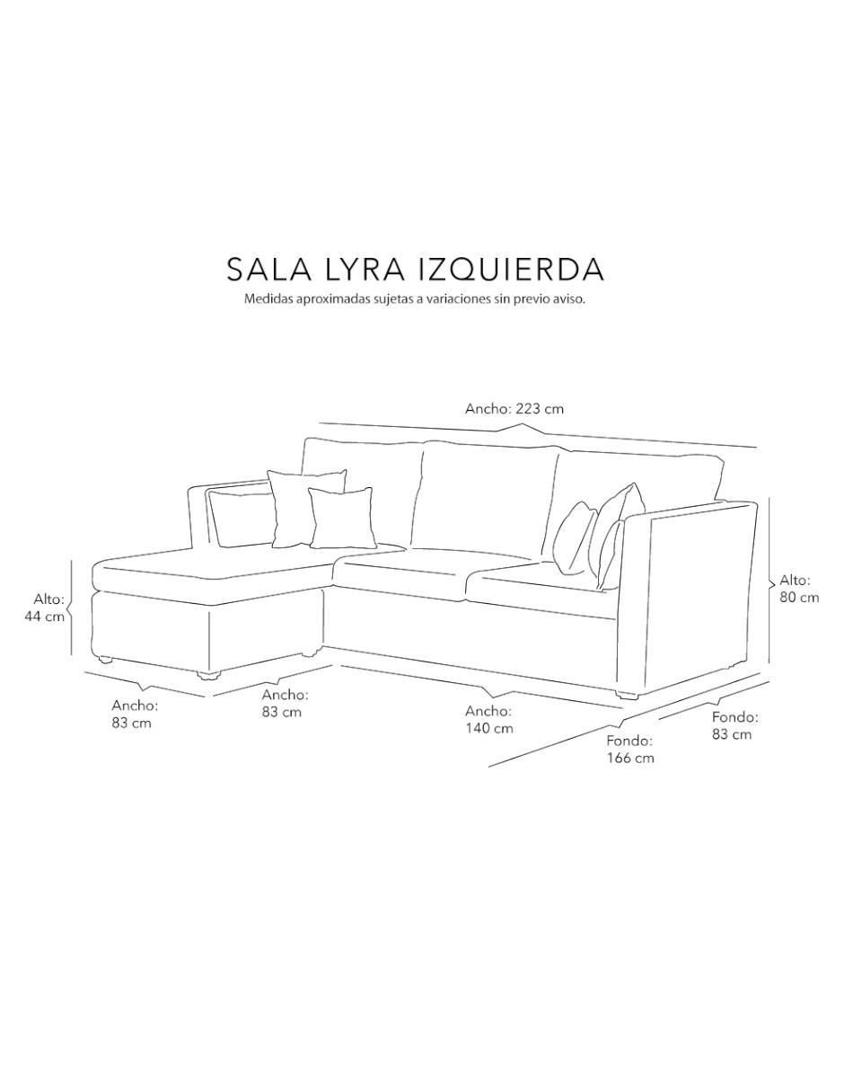 Chaise lounge Lyra de tela 13