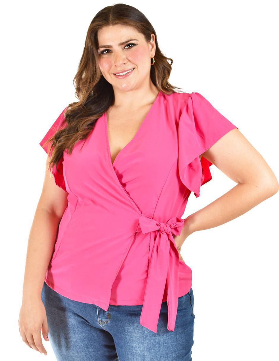 Blusa Roman Fashion manga corta para mujer