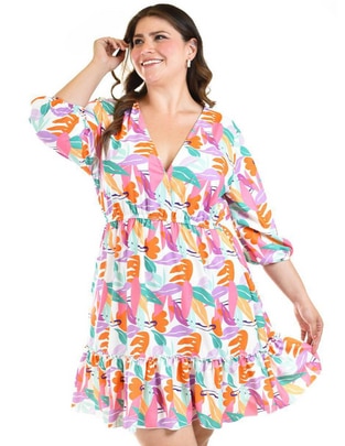 Vestido arriba rodilla casual para mujer