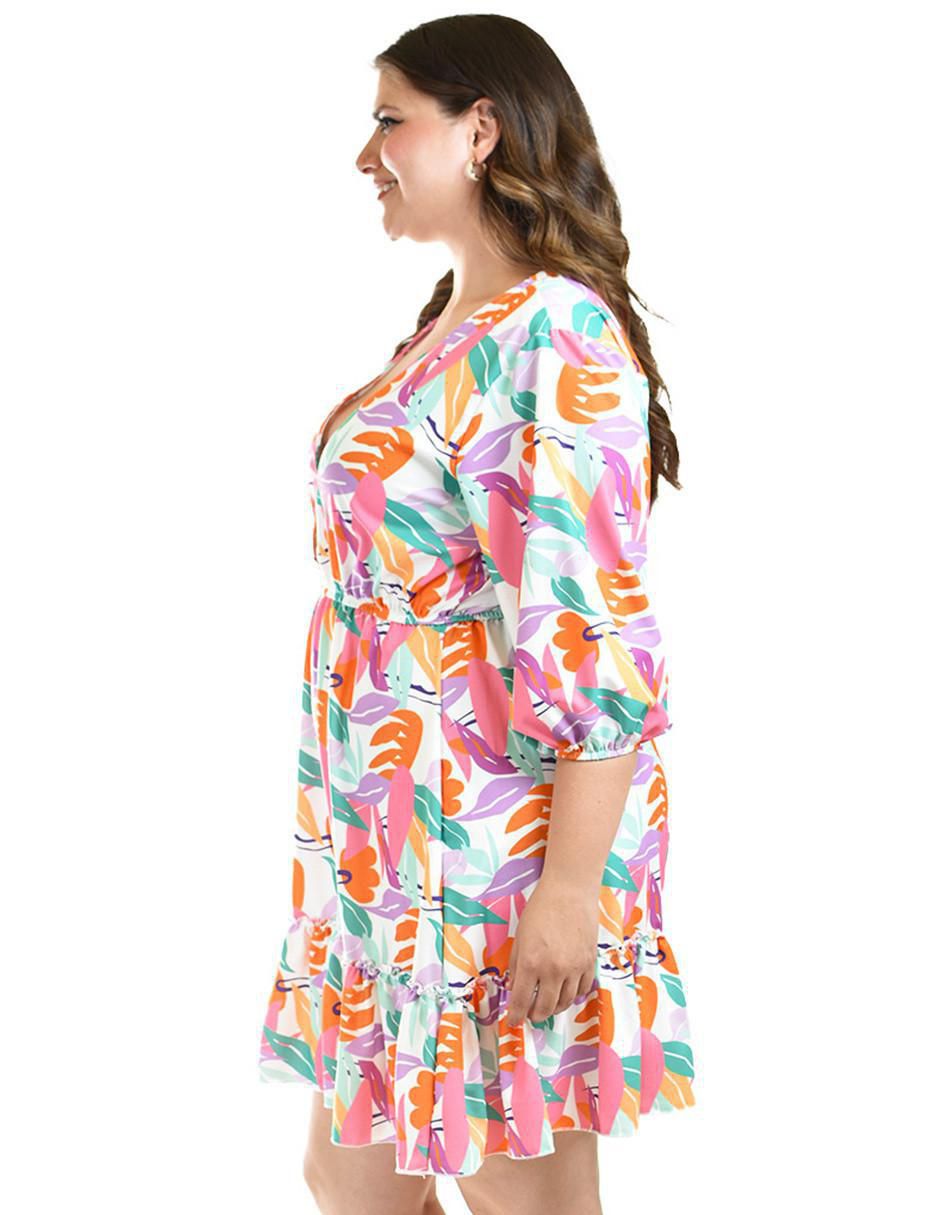 Vestido arriba rodilla casual para mujer 6