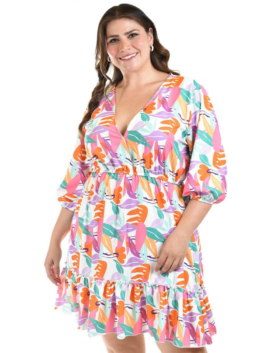 Vestido arriba rodilla casual para mujer