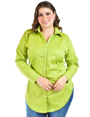 Blusa camisera manga larga para mujer 1