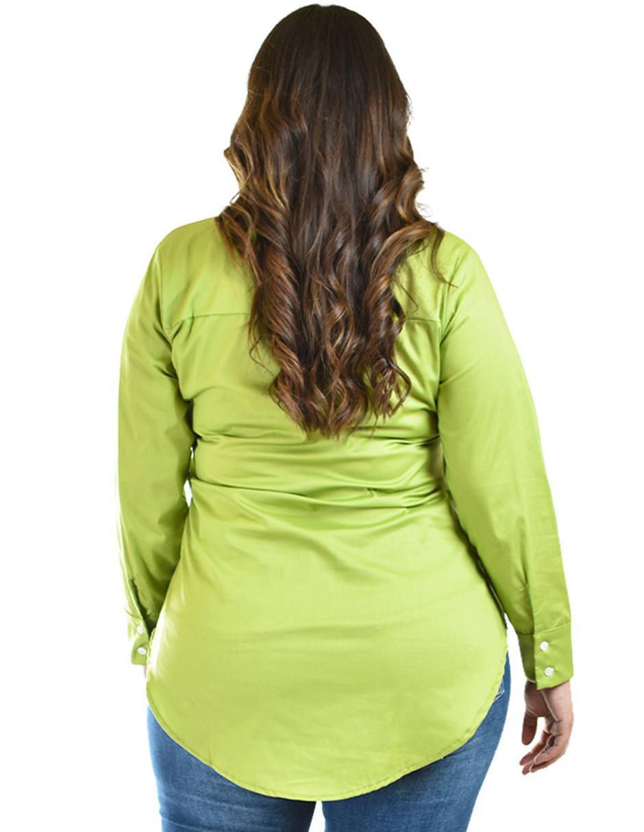 Blusa camisera manga larga para mujer 9
