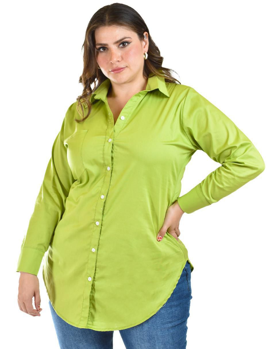Blusa camisera manga larga para mujer 11