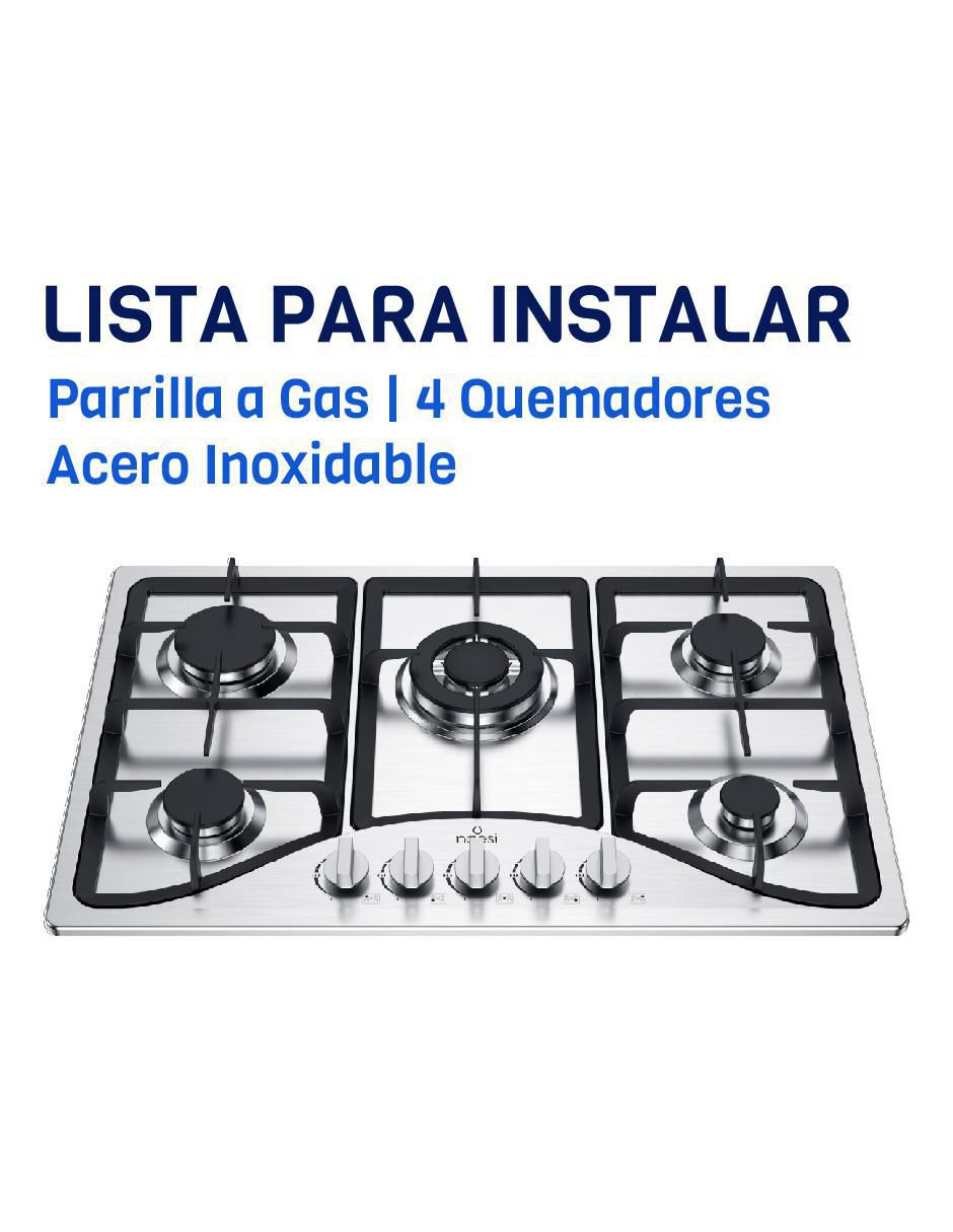 Parrilla a gas lp empotrable Naesi