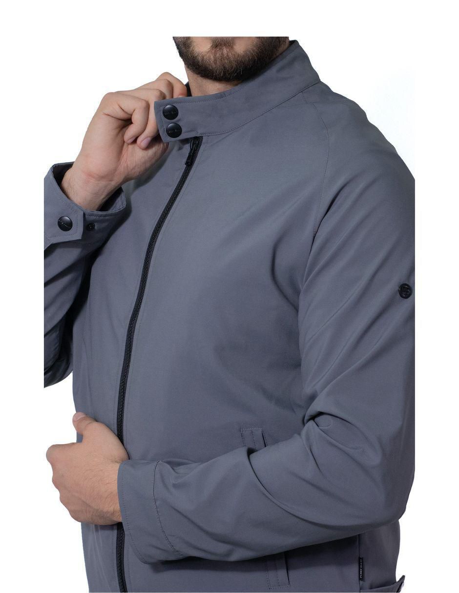 Chamarra casual con bolsillos para hombre 2