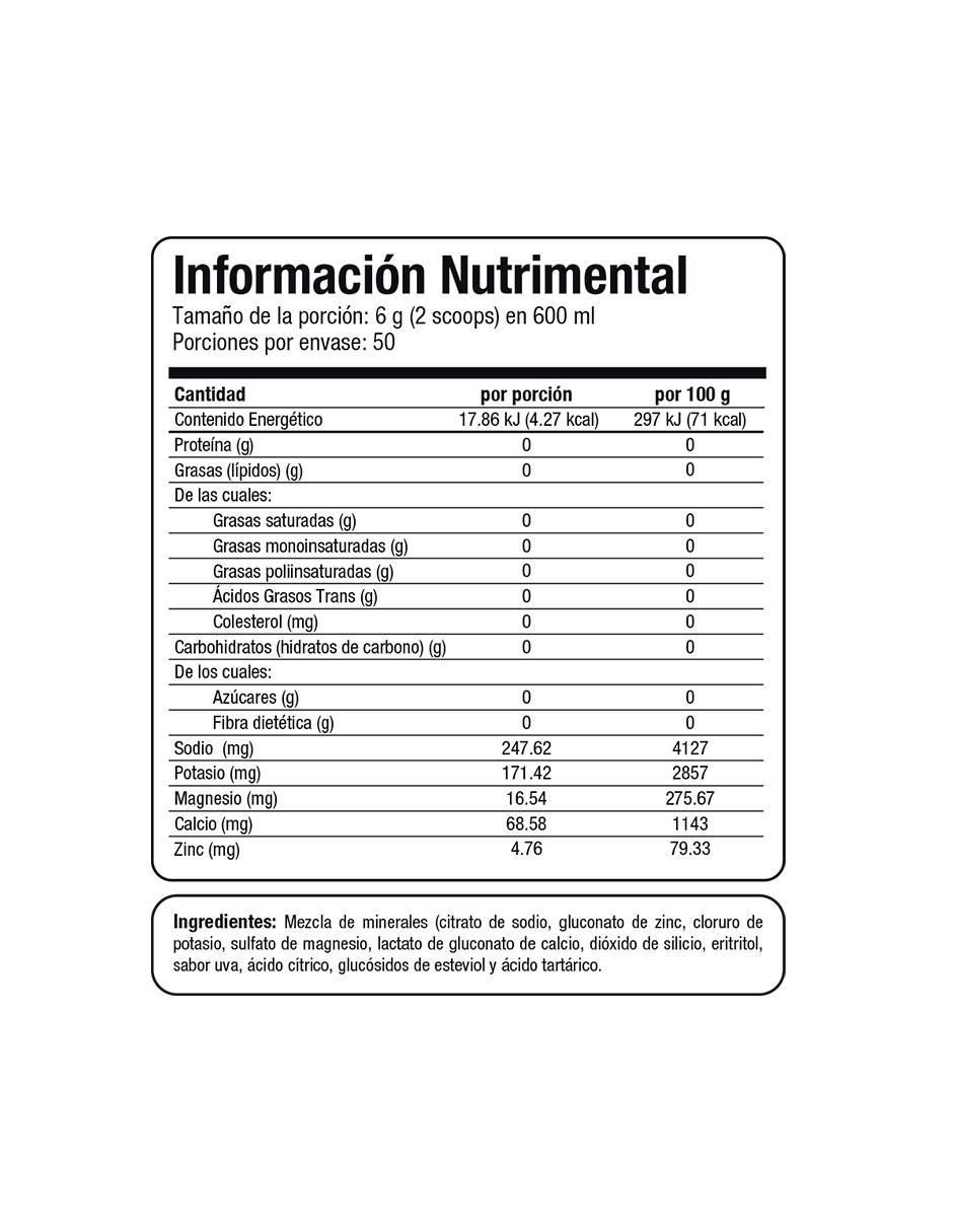 Hydromineral Pro Evolution Nutraceutical Company sabor uva de 300 g