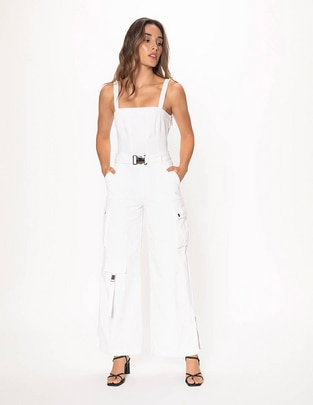 Jumpsuit Studio F de algodón estampado para mujer