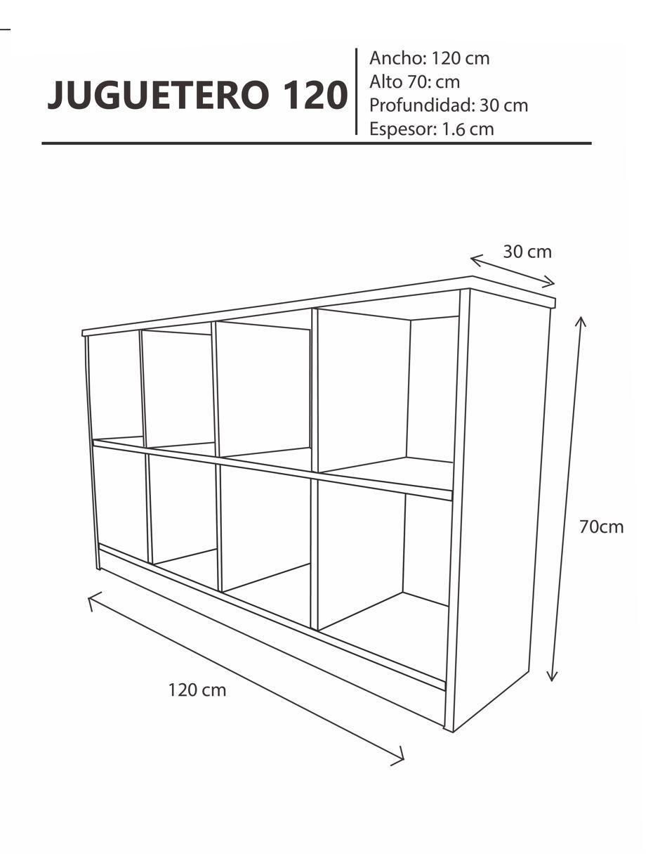 Librero armable Albany de MDF 5