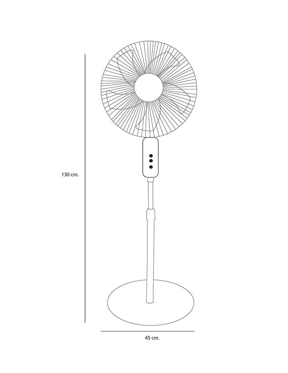 VENTILADOR 16 PULGADAS DE PEDESTAL 5 ASP 9