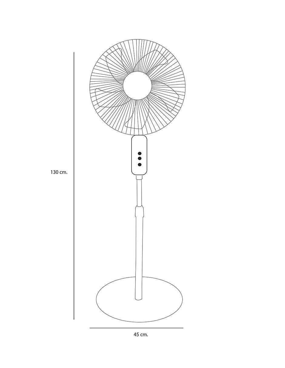 VENTILADOR 16 PULGADAS PEDESTAL DACE CON 8