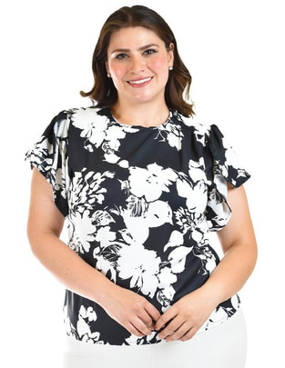 Blusa manga corta para mujer 1