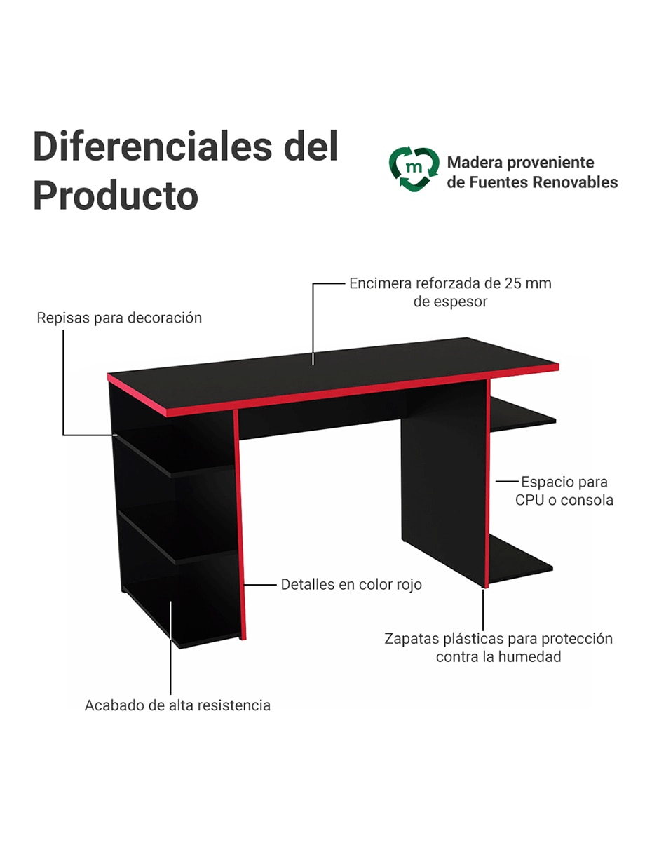 Escritorio armable Gamer 11