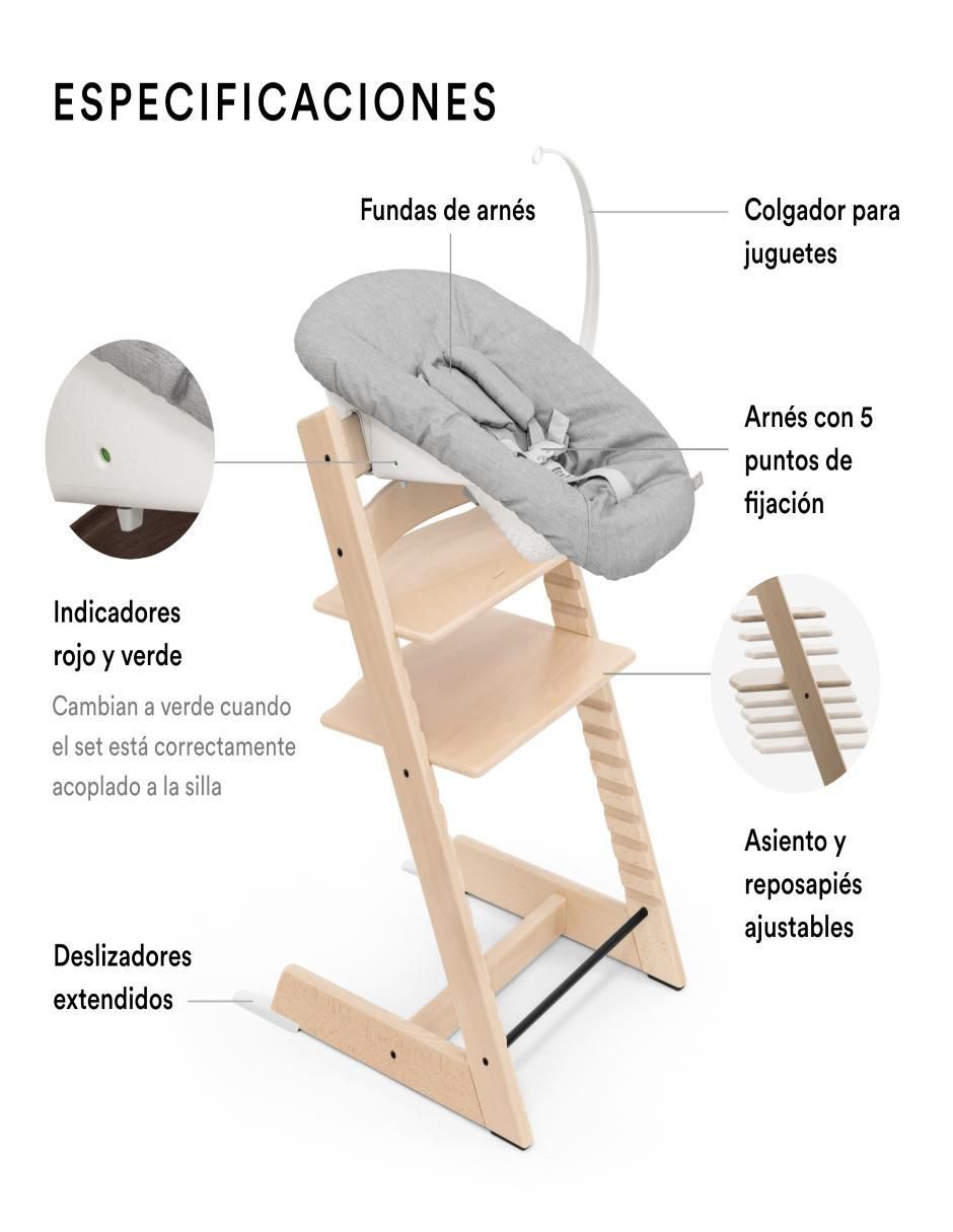 Silla alta Stokke Tripp Trapp y Newboen Set