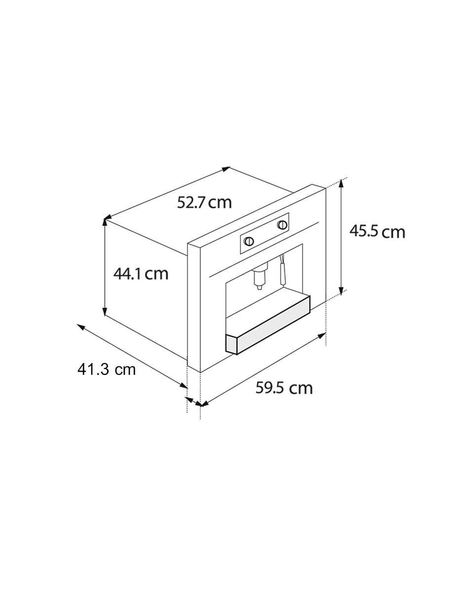 Cafetera empotrar G1 CLC 85-G1 GM BM de 1.8 L 10