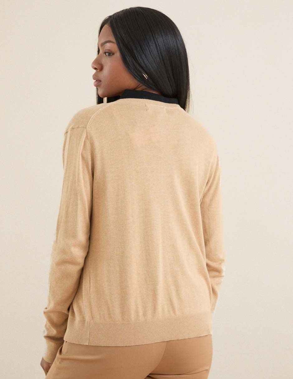 Suéter cuello v para mujer